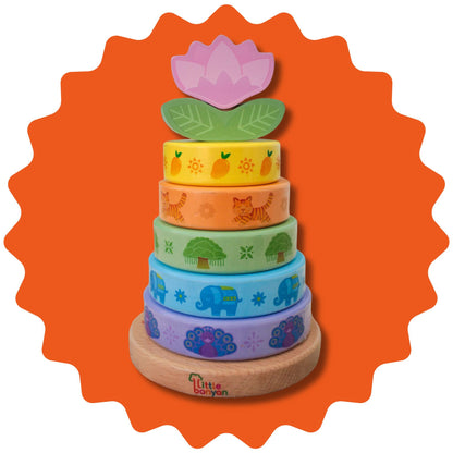 [PRE-ORDER] Rings of India - Stacking Toy