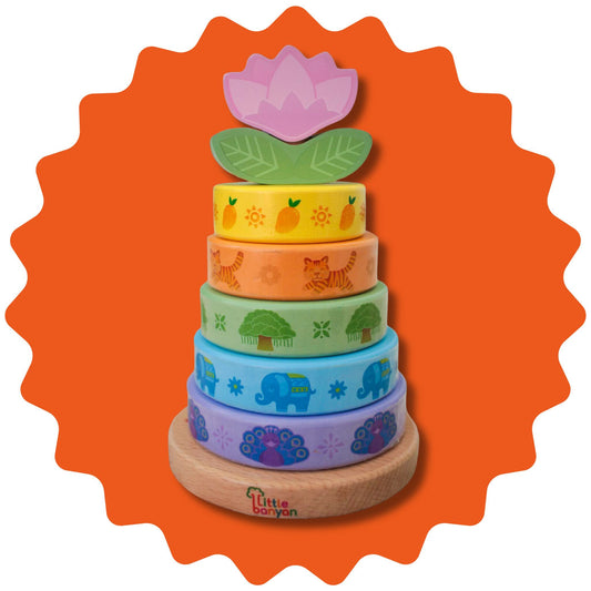 [PRE-ORDER] Rings of India - Stacking Toy